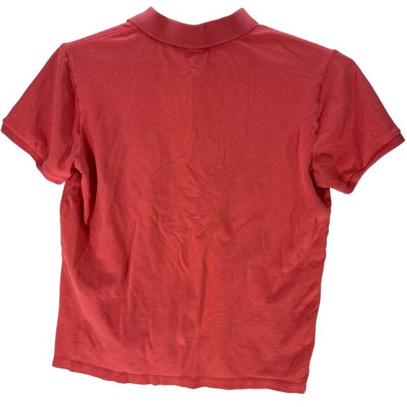 Gap Polo Shirt Men Size Large L Pink Short Sleeve Cotton Blend SMALL STAIN - Picture 2 of 7